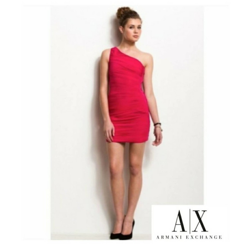 Armani Exchange One Shoulder Bodycon Dress Size 10